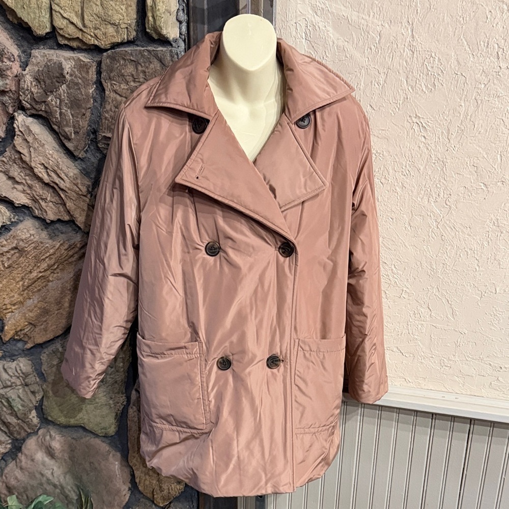 Women's Pink Double-Breasted Jacket